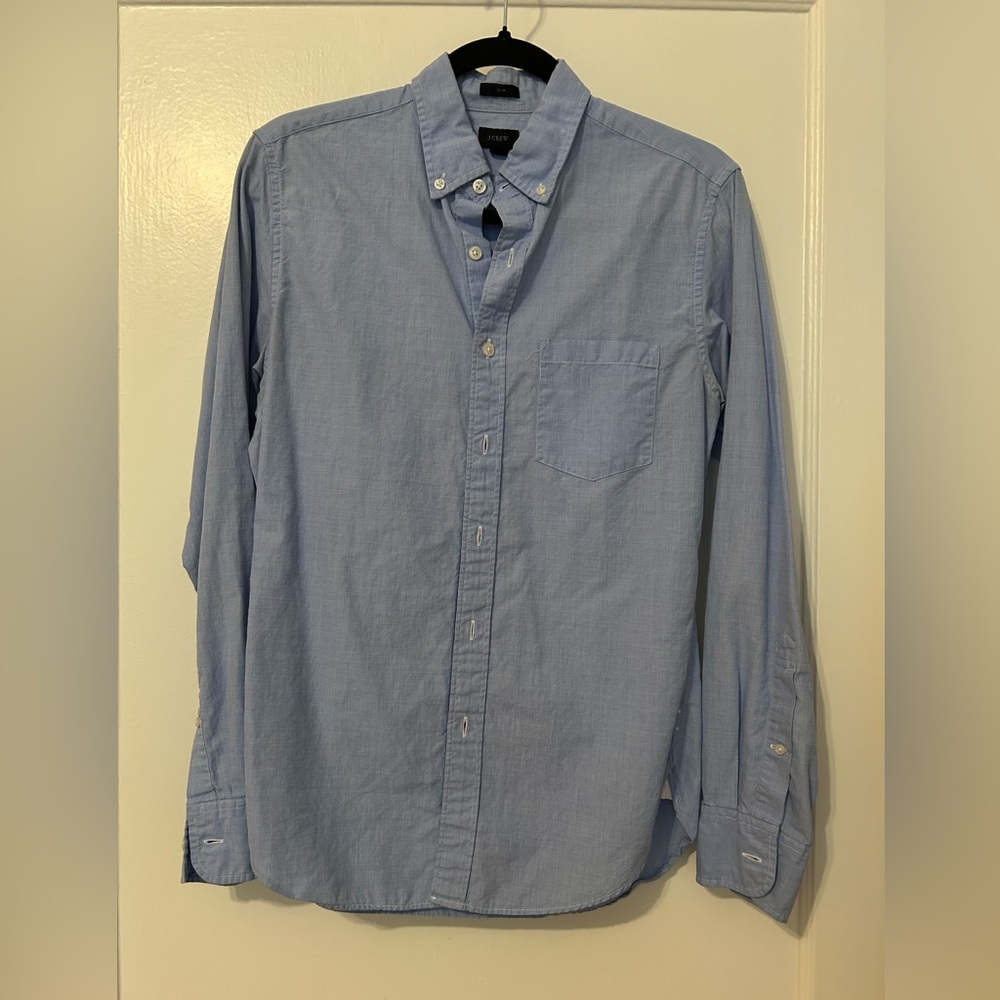 J. Crew Light Blue Button-Down Shirt EUC